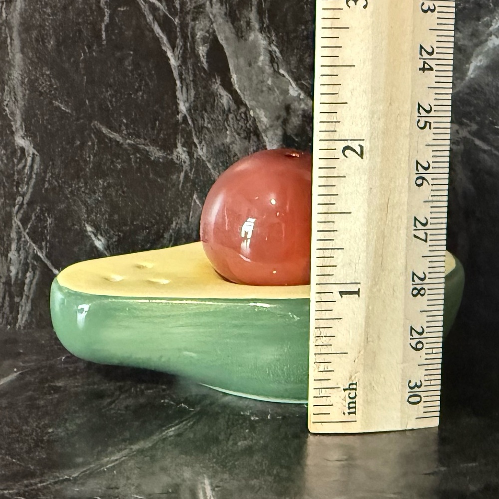 Avocado & Pit Salt and Pepper Shakers - Picture 3 of 11